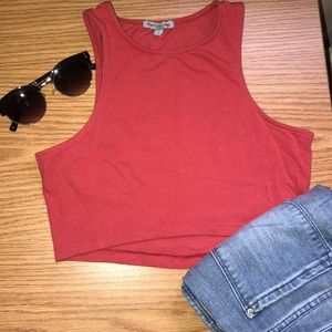 Charlotte Russe Pink Cropped Top